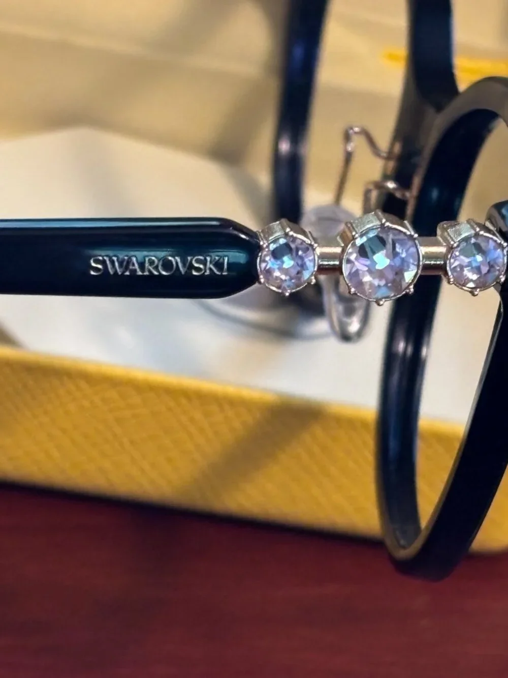 Swarovski SK2055F 1001 Black Eyeglasses Frames 52-17-140 Women's Display Model